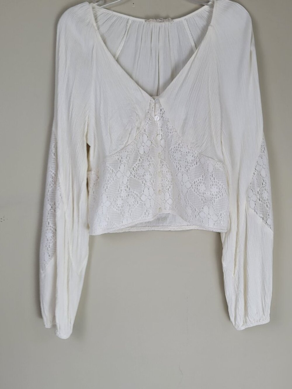 Chelsea & Violet Lace Matching Set Boho Coquette Top & Tiered Mini Skirt S M - Picture 2 of 14